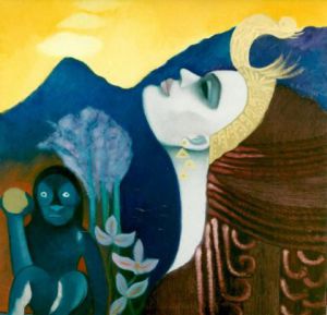 Voir le détail de cette oeuvre: LEGENDE ANTIQUE (hommage à Gauguin)